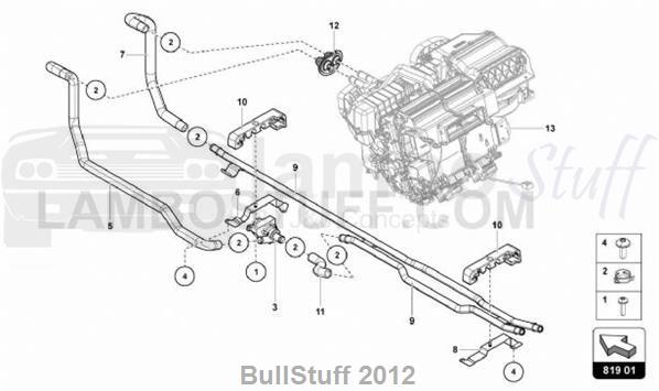 2017 Lamborghini AVENTADOR SV LP750-4 COUPE CANADA HEATING, AIR COND. SYSTEM (819.01.00)